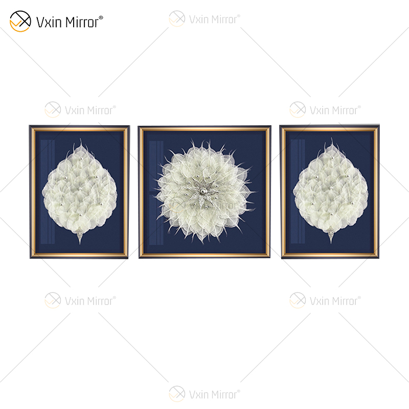 La pintura de hojas reales Vxin WXPA-028 más nueva para la decoración del hogar arte de la pared cuadro colgante para el juego de sala de estar a la venta
