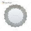 Nuevo diseño WXM-1131 Decoración de pared Sombra de diamante Espejo colgante de pared plateado
