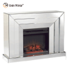 Chimenea de espejo Chimenea eléctrica con repisa Moderna Calidad Efecto de combustible de leña Interior WXWF-1100