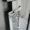 Rectángulo Nuevo diseño Vxin WXM-1149 Decoración de pared Plata Diamante triturado Espejo colgante de pared Espejo de pared