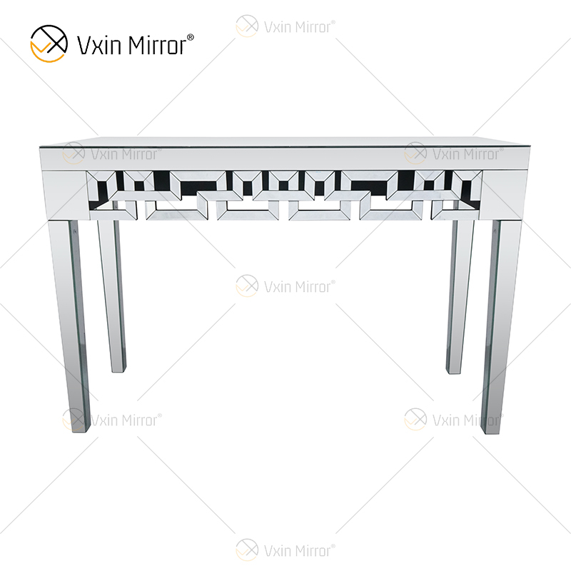 Venta al por mayor Elegante WXF-603 Encantadora mesa de consola con espejo plateado para muebles