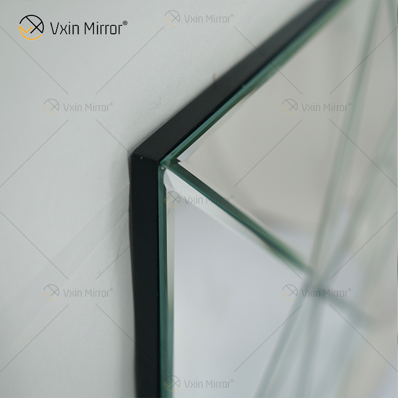 Wall Decora Silver 3D Elegant Square Silver Wall Hanging Mirror Wall Art Home Decor para muebles de sala de estar WXM-1151