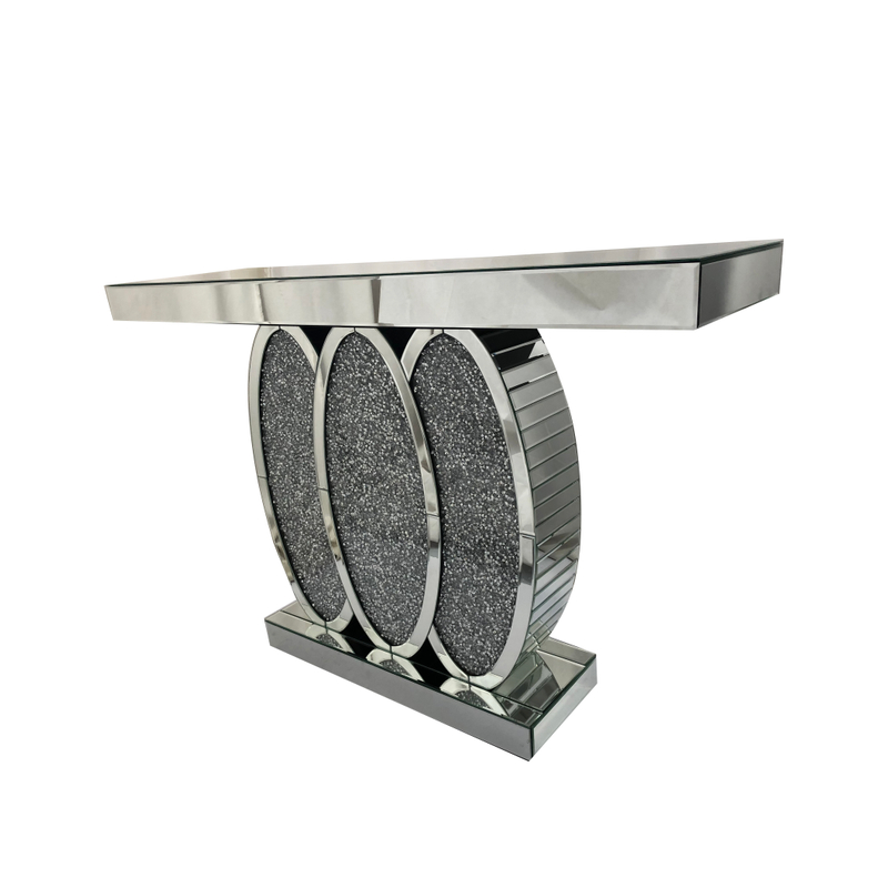 Nuevo diseño WXF-244 Crystal Mirror Console Table Hall Table en plata a la venta