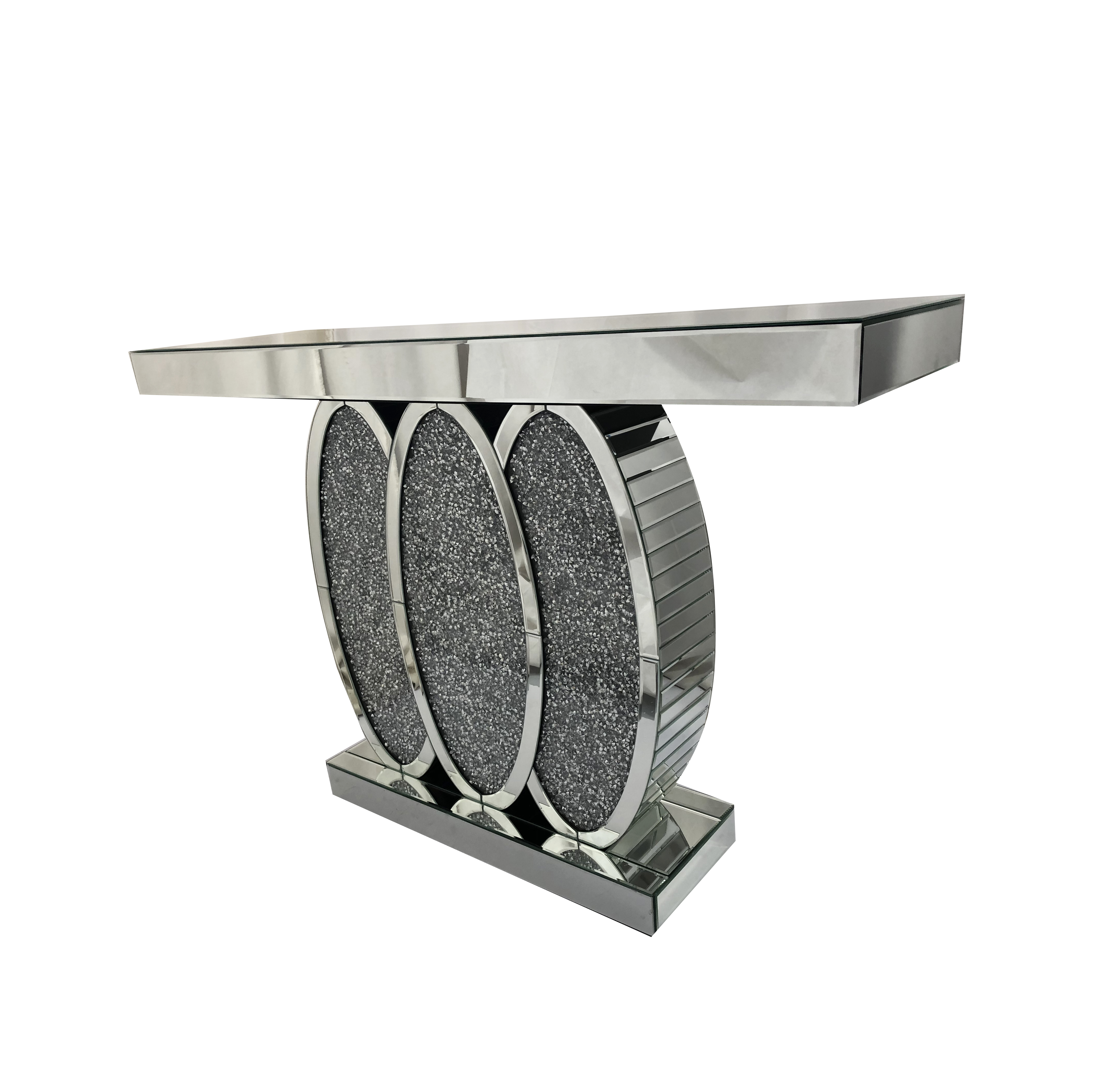Nuevo diseño WXF-244 Crystal Mirror Console Table Hall Table en plata a la venta