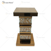 Vxin elegante WXF-135 decoración del hogar mesa auxiliar de diamantes triturados mesa auxiliar de muebles de espejo plateado