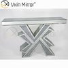 Vxin Miorror WXF-067 Suministro de fábrica Elegante mesa de consola de vidrio mental Mesa de colsole de plata barata para hotel
