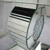 Factory Supply Vxin End Table WXF-157 Mesa auxiliar con espejo de diamante triturado plateado con cajón