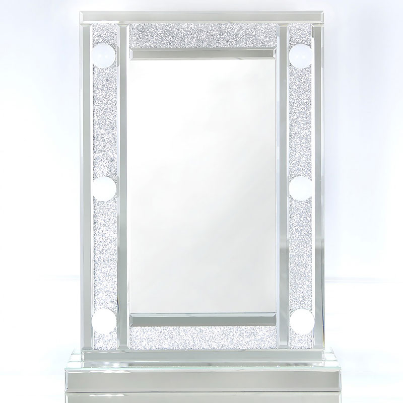 Venetian Dressing Styles VXin WXDL-103 Juego de tocador con espejo brillante de Hollywood con 3 bombillas de colores