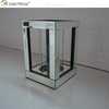 Nombre personalizable Moderno Elegante WXCH-064 Silver Crystal Mirrorr Portavelas para boda en casa