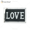 VXin WXMA-23 decoración del hogar marco de cristal espejo amor pared arte cristal porcelana pintura espejo pared arte