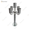Nombre personalizable Modern Elegant VX-09 Silver Crystal 75 Light Mirrorr Portavelas para boda en casa