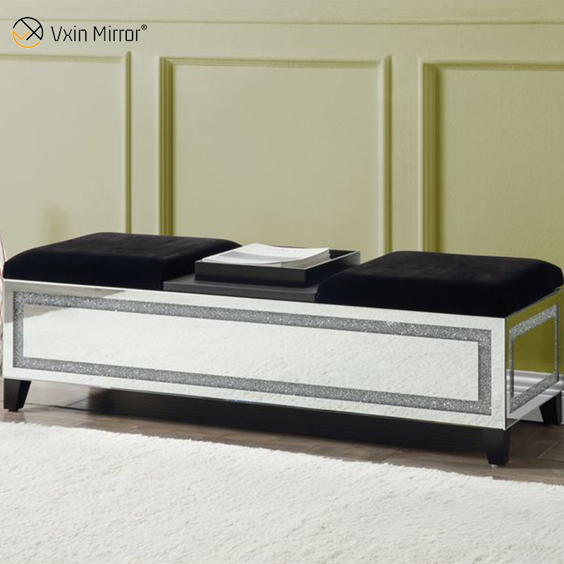 Soportes de TV con espejo brillante moderno de nuevo diseño para juego de sala de estar con sofá