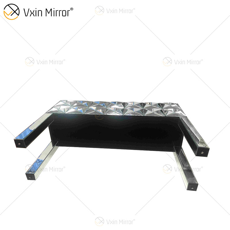 Muebles de sala de estar modernos Mesa de té Mesa de centro con espejo