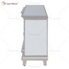 Muebles de Berlín adornados WXF-415 champán plata espejo chimenea soportes de TV gabinete con inserto de viento caliente 2 tipos