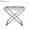 WXMF-39 Coffee Crushed Diamond Sparkly Mesa auxiliar para sala de estar