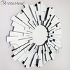 Vxin Wall Decoration WXM-1004 Espejo colgante de pared de vidrio 3D plateado