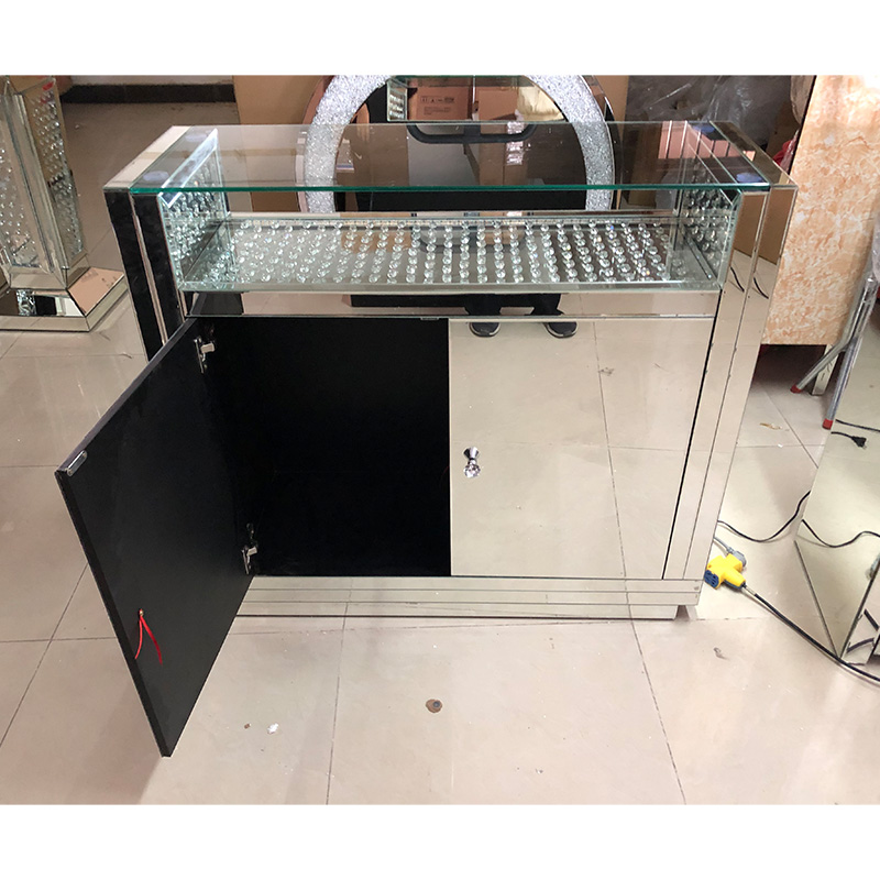 Diseño LED WXF-2124 Granos octogonales Moda Maquillaje Espejo Gabinete Partido Espejo LED Enchufe personalizado