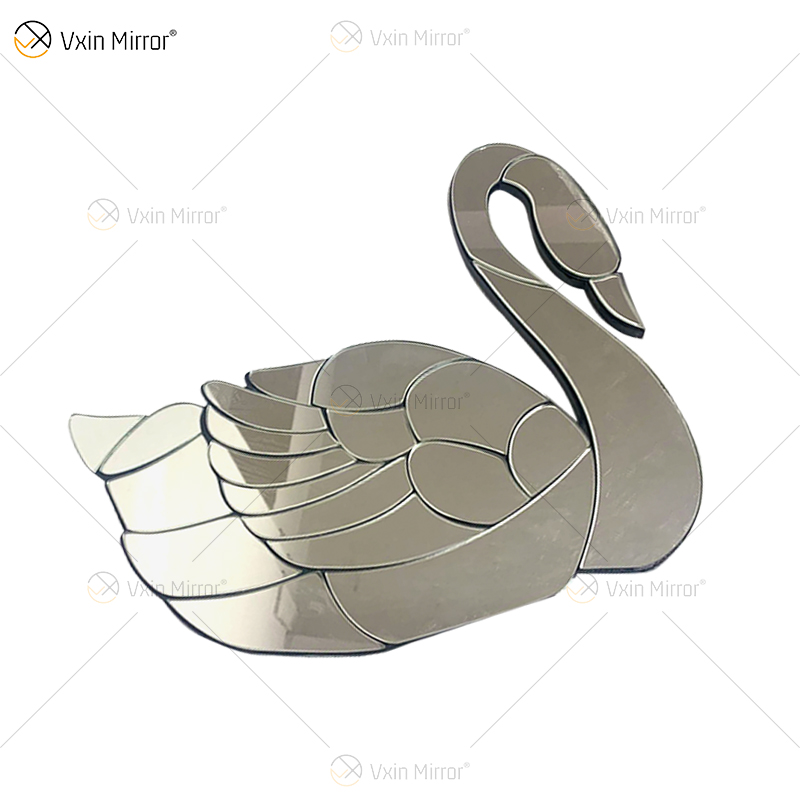 Noble Glass WXM-1159 espejo personalizado cisne vestíbulo moderno hogar pared decoración gran oferta espejo pared arte hogar Decoración para sofá conjunto
