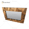 Suministro de fábrica WXM-1064 Decoración de pared Espejo de pared de lujo de vidrio marrón