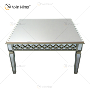 Mesa auxiliar personalizada Elegante WXF-639 Champagne Silver Mesa de centro casera