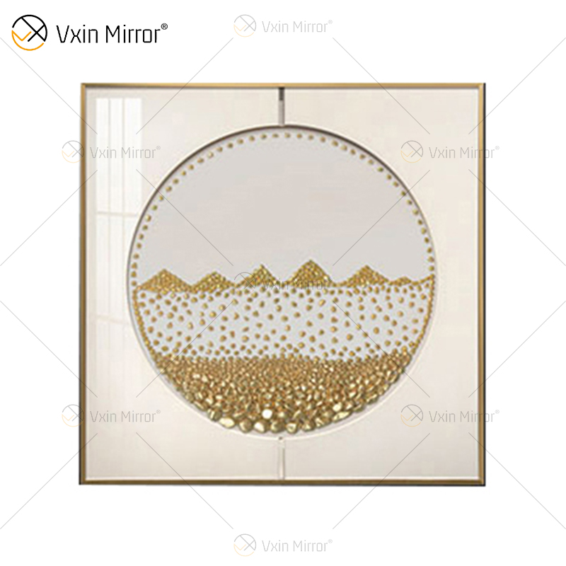 Increíble calidad Vxin WXPA-017 Arte de la pared de metal Decoración Piezas de decoración del hogar Sala de estar de lujo enmarcada para el hogar Conjunto para la venta