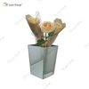 Vxin Mirror WXMV-034 Florero de espejo Florero decorativo de cristal plateado Flor elegante para la decoración del hogar No puede contener agua