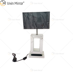 Vxin Supply WXTL-060 Lámpara de espejo de cristal triturado de plata moderna para dormitorio