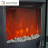 Venta superior elegante espejo Vxin WXWF-045 chimenea eléctrica de espejo de diamante triturado