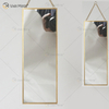 Golden Vxin Decoración de pared única Marco de metal dorado Espejos decorativos Espejo de pared simple y elegante de lujo
