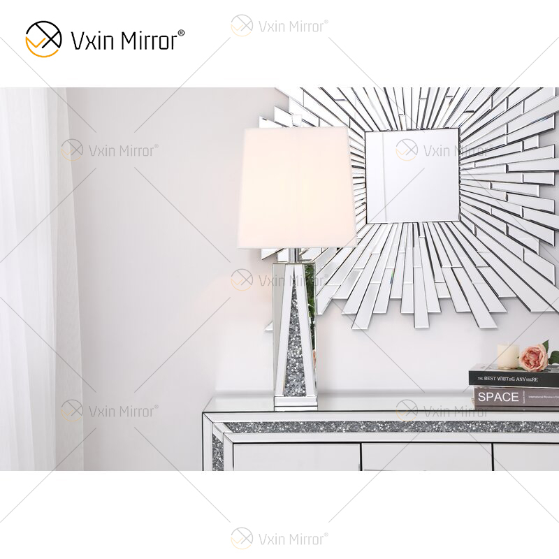 Lámpara de espejo de diamantes triturados de cristal WXT-148 de nuevo diseño para sofás de sala de estar