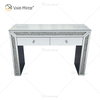 Home Decor WXF-720 Cofre de esquina con espejo y tocador de diamantes machacados con 2 cajones