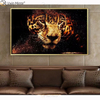 Pintura de porcelana de cristal, marco de MDF cubierto de resina, muebles, espejo decorativo, arte de pared