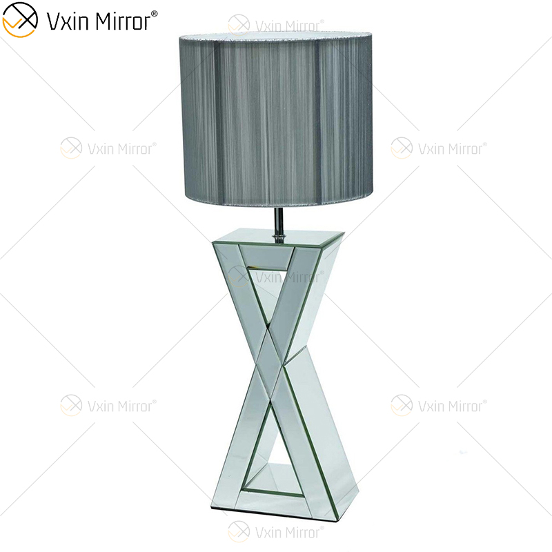 WXTL-004 Lámpara de espejo plateada moderna con pantalla para diamante triturado