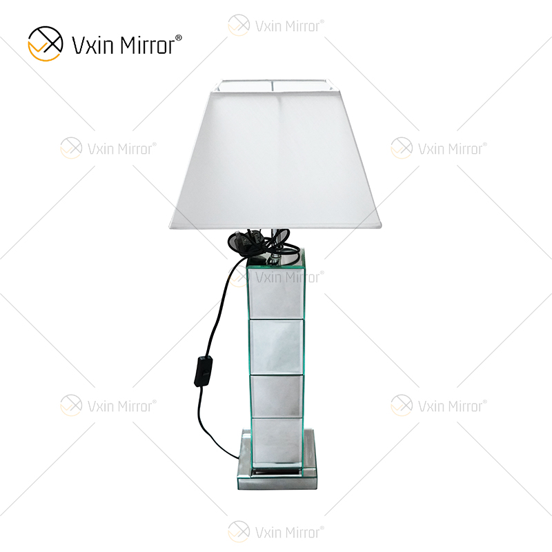 WXTL-004 Lámpara de espejo plateada moderna con pantalla para dormitorio