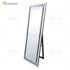 Espejo de pie rectangular para colgar o inclinarse, espejo envolvente de cristal para todo el cuerpo, espejo de tocador montado en la pared para dormitorio