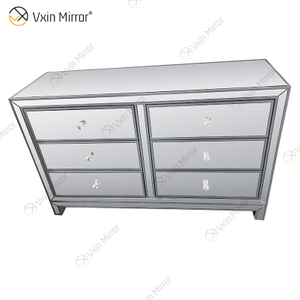 Espejo Vxin, gran oferta, WXR-007, decoración plateada para el hogar, armario con espejo con 6 cajones