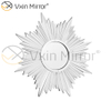 Fancy 3D Wall Decorate WXM-1652 Espejo elegante plateado para colgar en la pared