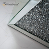 Venta caliente de fábrica WXF-081 Mesa auxiliar de diamante de plata Mesa auxiliar con espejo de lujo moderno 3D