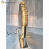 Espejo de tocador de mesa de Hollywood táctil regulable con cristal de diamante decorativo ovalado WXDL-175