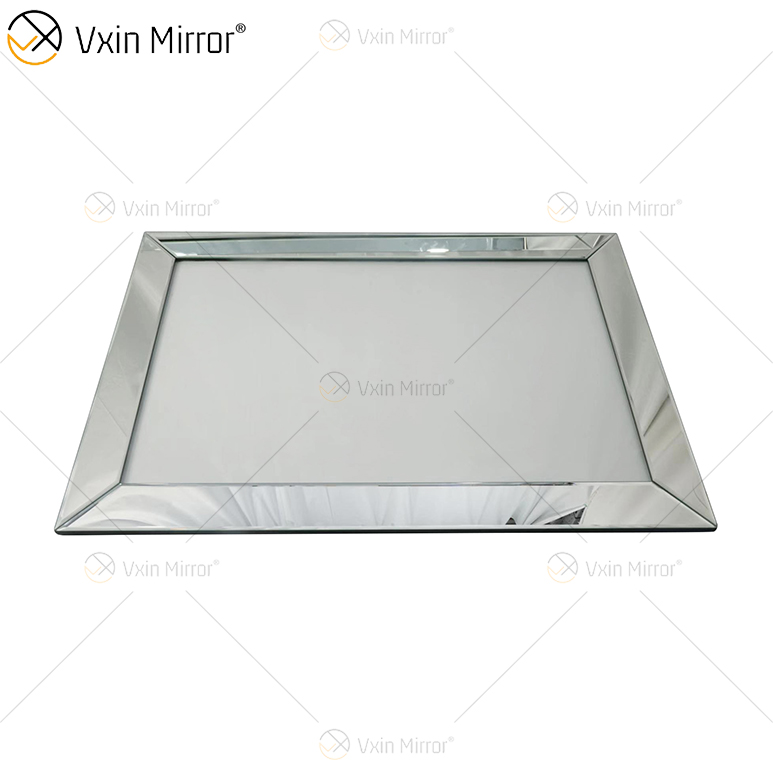 Gran oferta WXP-11 decoración moderna de plata para el hogar espejo hecho a mano marco de fotos decoración de espejo