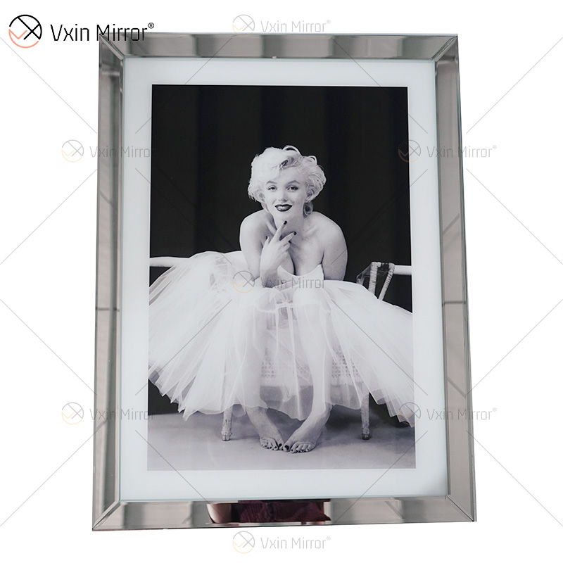VXin WXPP-19 decoración del hogar marco de cristal espejo diosa retrato pared arte cristal porcelana pintura espejo pared arte