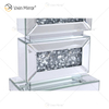 Suministro de fábrica WXTL-141 Lámpara de espejo de mesa LED de acrílico de cristal plateado moderno para luz cálida