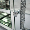 Muebles espejados Sala de estar Moderno europeo WXF-162 Soportes de TV de vidrio de último diseño con diamante
