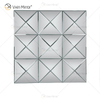 Wall Decora Silver 3D Elegant Square Silver Wall Hanging Mirror Wall Art Home Decor para muebles de sala de estar WXM-1151