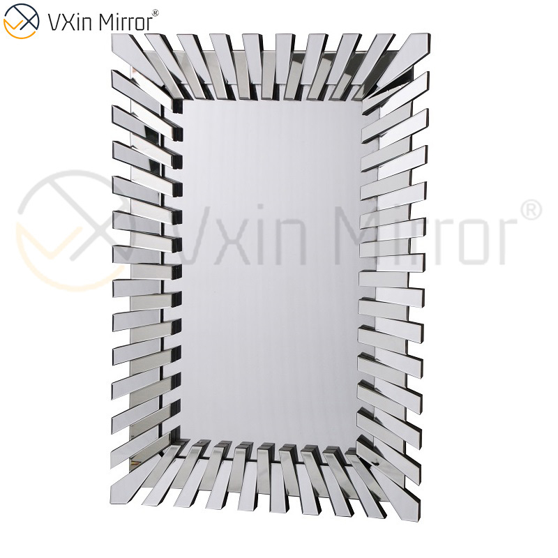 Proveedor de China, muebles Vxin, plata moderna, 3D, mesa de salón elegante, muebles de consola, espejo de lujo
