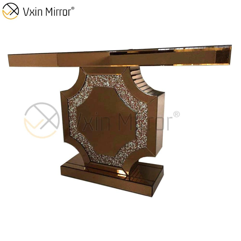 Barato WXF-013 Mesa de consola de estilo moderno 2022 Mesas de consola de diamantes de cristal plateado