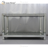 Vxin Mirrored Furniture WXF-117-2 Mesa de consola moderna y elegante con diamantes crudos