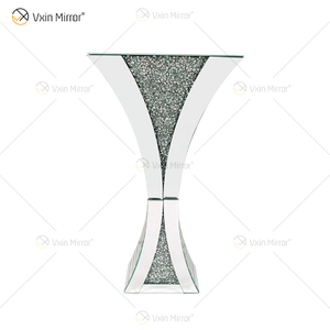 Florero decorativo brillante, impresionante hecho a mano, cristal de diamante triturado, decoración de casa, centros de mesa, decoración moderna para habitación, WXMV-067