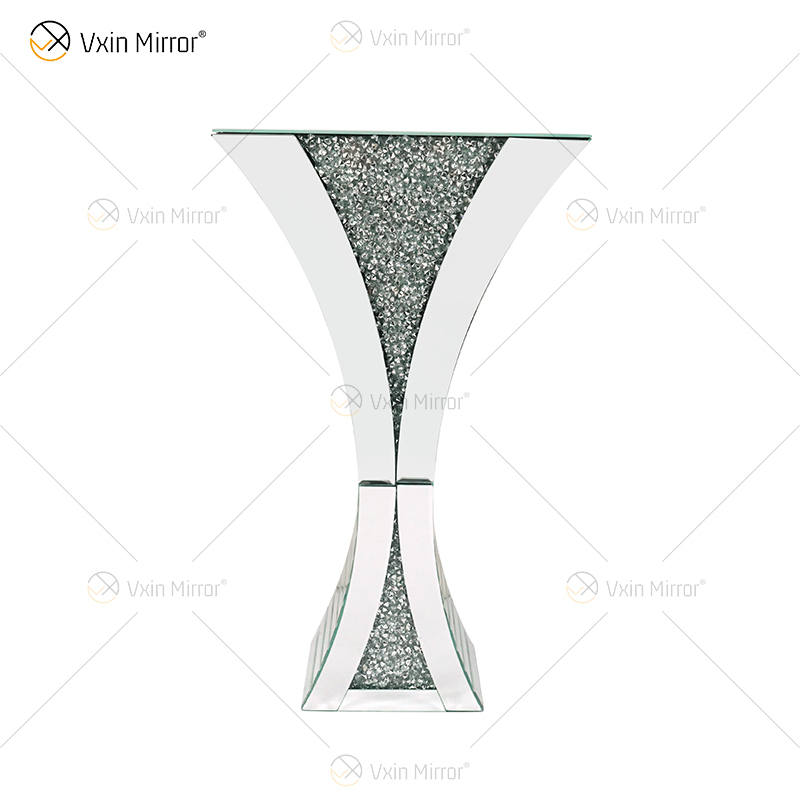Florero decorativo brillante, impresionante hecho a mano, cristal de diamante triturado, decoración de casa, centros de mesa, decoración moderna para habitación, WXMV-067