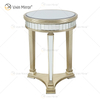 Mesa auxiliar de lujo WXWF-162 decoración del hogar cristal plata Anti oro muebles mesa auxiliar con espejo
